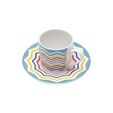 CJ 6 XÍCARAS P/CAFÉ C/PIRES ABSTRACT 90ML