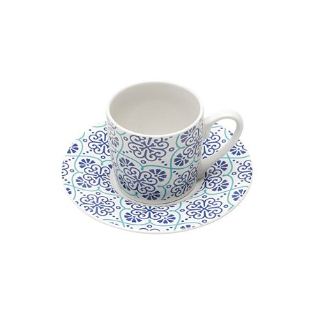 CJ 6 XÍCARAS P/CAFÉ C/PIRES LISBOA 90ML