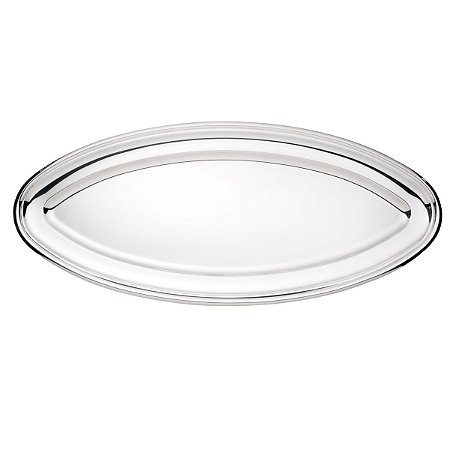 TRAVESSA DE PRATA P/PEIXE LISO 70X31CM