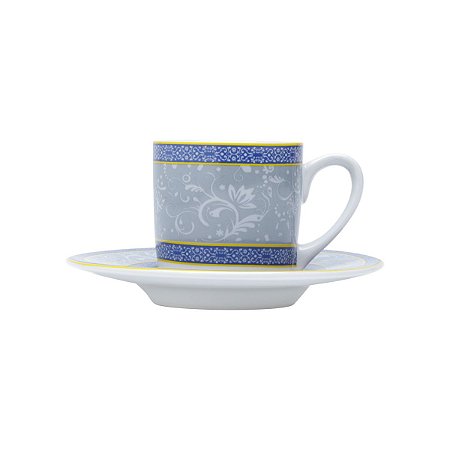 CJ 6 XÍCARAS DE CAFÉ DE PORCELANA C/PIRES BIR 90ML