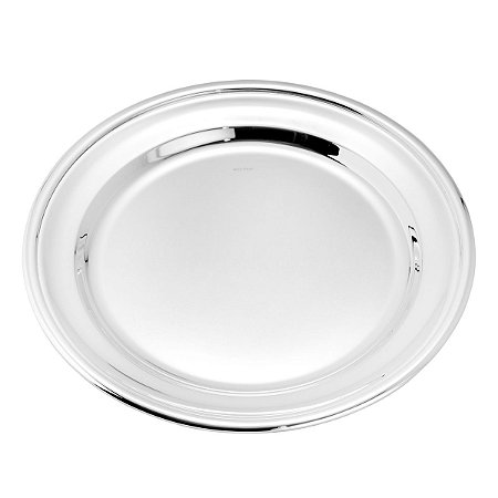 PRATO DE PRATA LISO 33CM