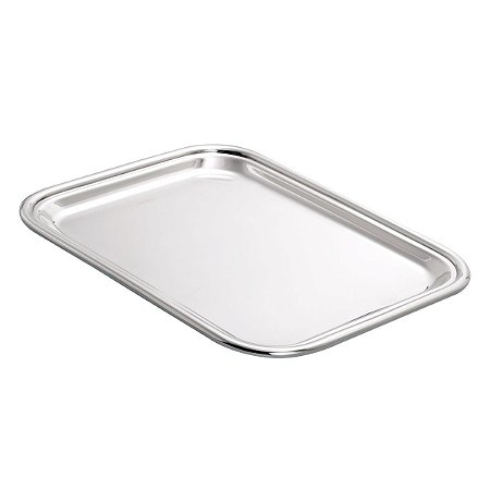 BANDEJA DE PRATA LISO 22X18CM