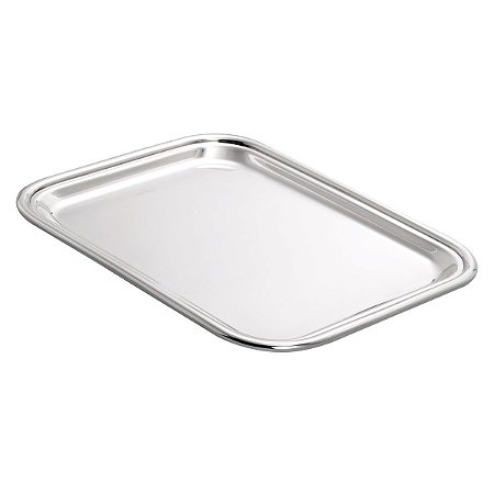BANDEJA DE PRATA LISO 39X29CM