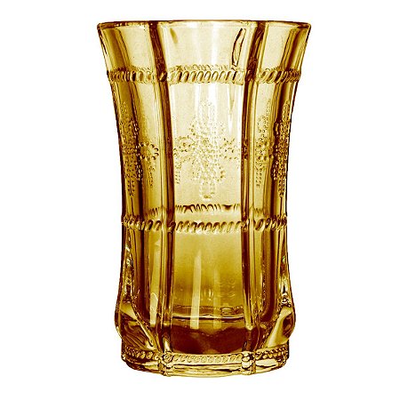 CJ 6PC COPOS HIGHBALL DE VIDRO SODO-CÁLCICO KNOT AMBER 260ML