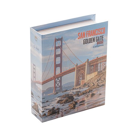 CAIXA LIVRO PAPEL RÍGIDO SÃO FRANCISCO 20x16x5cm
