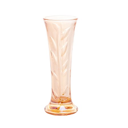 VASO VIDRO ROSE ÂMBAR 6x15cm
