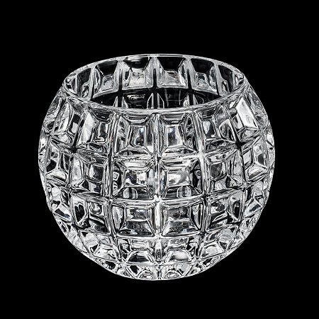 VASO DE CRISTAL ROSE 13X11CM