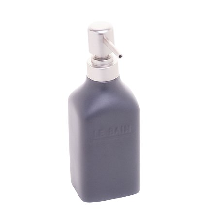 PORTA SABONETE LÍQUIDO CERÂMICA GRAFITE 300ml