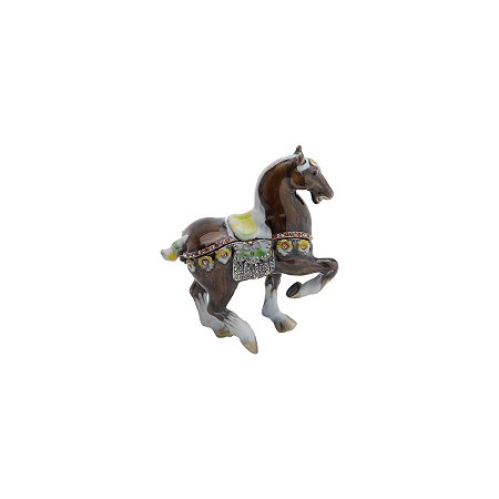 PORTA-JÓIAS DE ZAMAC CAVALO 8X4X10cm