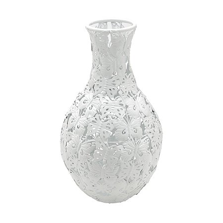 VASO DE FERRO ESMALTADO 24x24x44cm