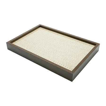 BANDEJA ARAMADA C/ RAFIA 47X32X5CM