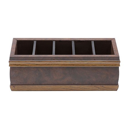 PORTA CONTROLE DE MADEIRA RADICA 5 LUGARES 28X10.5X10.5