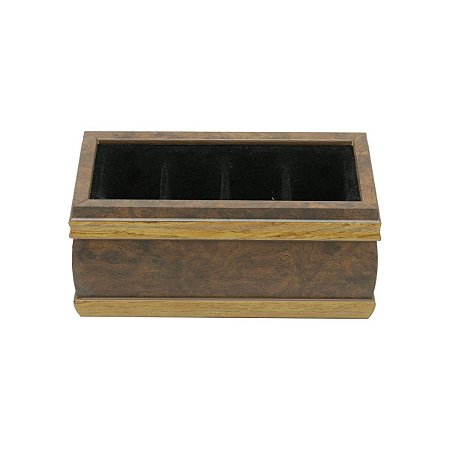 PORTA CONTROLE DE MADEIRA RADICA 4 LUGARES 23X10.5X10.5