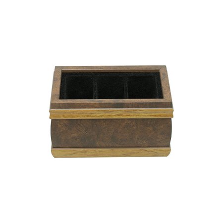 PORTA CONTROLE DE MADEIRA RADICA 3 LUGARES 18X10.5X10.5CM