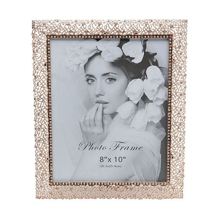 PORTA RETRATO DE LATÃO BRANCH 13X18CM