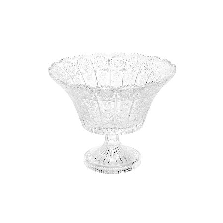 FRUTEIRA DE CRISTAL C/PÉ STARRY 29X23CM