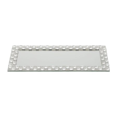 SUPORTE C/ESPELHO E DECORAÇÃO EM ACRÍLICO 28X13CM