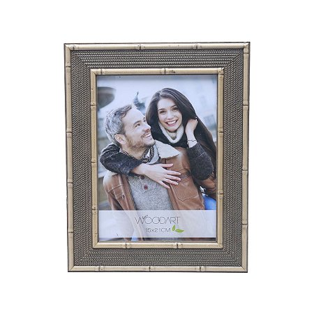 PORTA RETRATO BAMBU ORNAMENTAL 13X18
