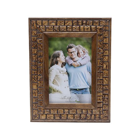 PORTA RETRATO DE MADEIRA COQUINHO 10X15CM