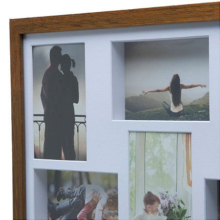 PAINEL DE MADEIRA COLLECTION P/14 FOTOS 10X15 E 1 FOTO 15X21