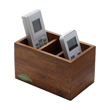PORTA CONTROLE 3 LUGARES NATURALS 16,5X10X10cm