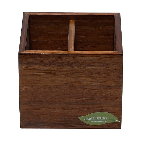 PORTA CONTROLE 2 LUGARES NATURALS 12X10X10cm