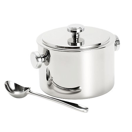 BALDE TÉRMICO P/SORVETE DE PRATA C/CONCHA VARESE 2L