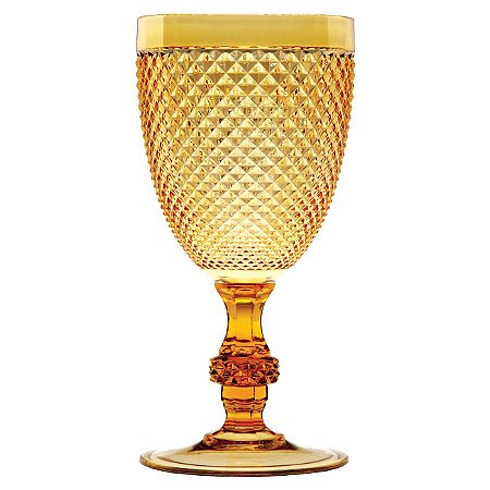 TAÇA DE ACRÍLICO BON GOURMET AMBAR 350ML JG 6