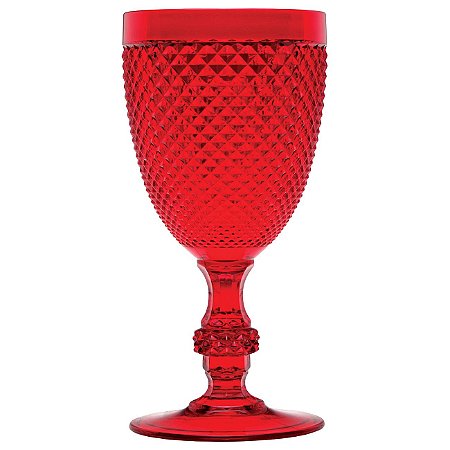 CJ 6 TAÇAS DE ACRÍLICO VERMELHA 400ML