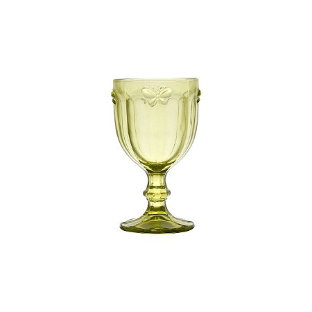 JG 6 TAÇAS ÁGUA BORBOLETA 300ML VERDE