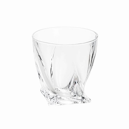 CJ 6 COPOS P/WHISKY DE CRISTAL ECOLÓGICO QUADRO 300ML