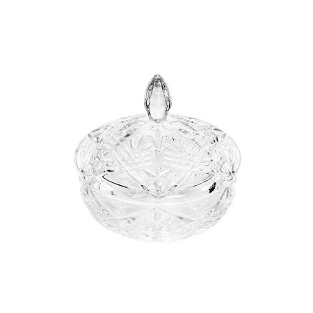 BOMBONIERE DE CRISTAL ECOLÓGICO C/ TAMPA TAURUS 15CM
