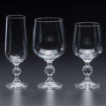 CJ 18 TAÇAS DE CRISTAL ECOLÓGICO KLAUDIE