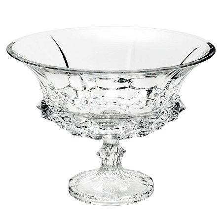 CENTRO DE MESA C/ PÉ SOHO 33 CM CRISTAL