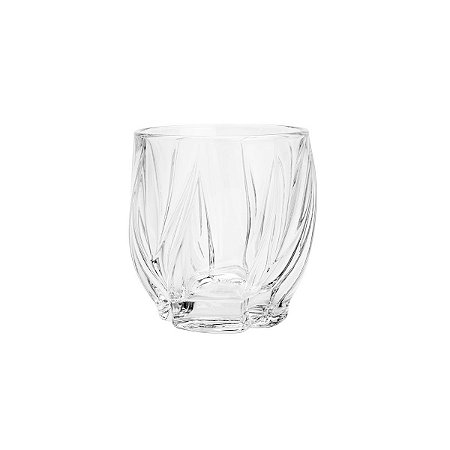 CJ 6 PC COPOS BAIXOS DE CRISTAL BROMELIAS 350ml