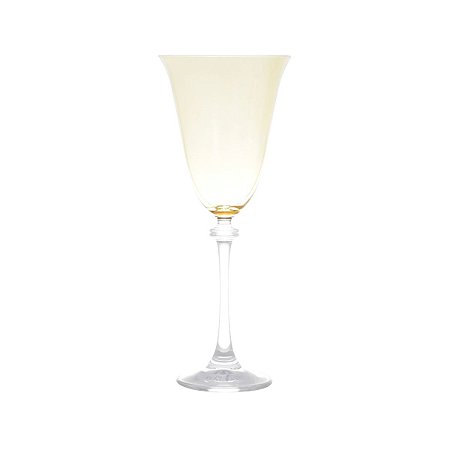 CJ 6 TAÇAS P/AGUA DE CRISTAL ECOLÓGICO ALEXANDRA AMBAR 350ML