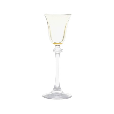CJ 6 TAÇAS P/LICOR DE CRISTAL ECOLÓGICO ALEXANDRA AMBAR 60ML