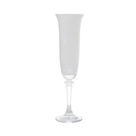 CJ 6 TAÇAS P/CHAMPAGNE DE CRISTAL ECOLÓGICO KLEOPATRA BRANCA