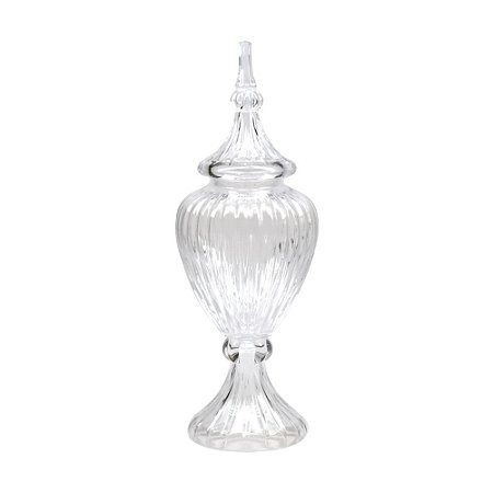 POTICHE DE CRISTAL C/TAMPA PERSIAN 19,5X54CM