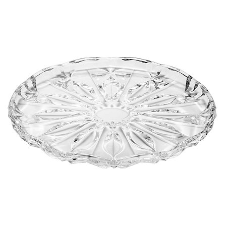 PRATO P/BOLO DE CRISTAL LOUISE 31X31X2,8CM