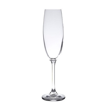 CJ 6 TAÇAS P/CHAMPAGNE DE CRISTAL ECOLÓGICO GASTRO 220ML