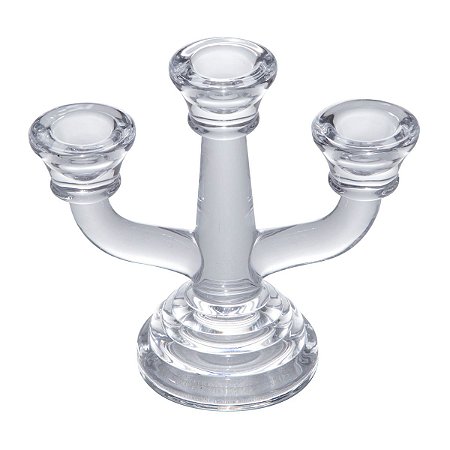 CANDELABRO P/ 3 VELAS-LIDIA 13,5CM X 5CM