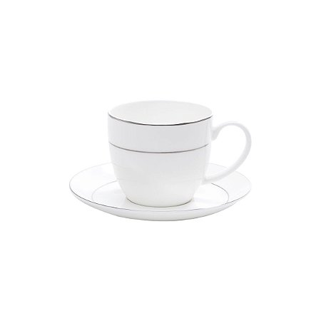 JG 6 XÍCARAS P/CHÁ C/PIRES DE PORCELANA