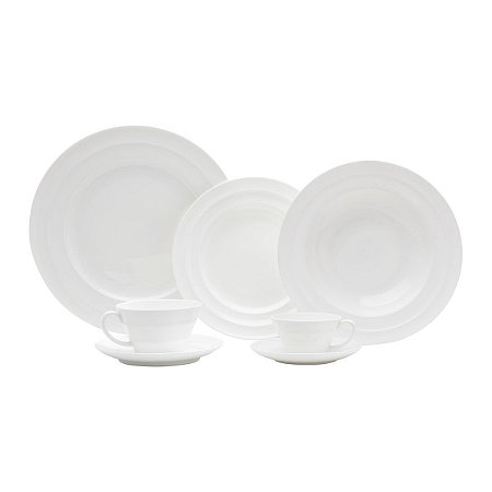 JG DE JANTAR DE PORCELANA BONE CHINA BAMBOO 42PC