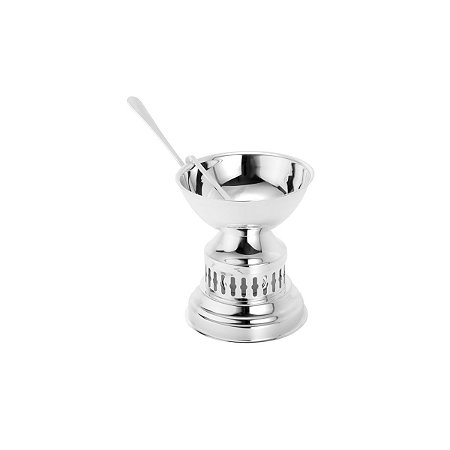 RECHAUD DE AÇO INOX C/CONCHA E MOLHEIRA 450ml
