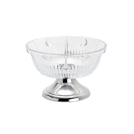 CENTRO DE MESA DE AÇO INOX PERLA 22X14cm