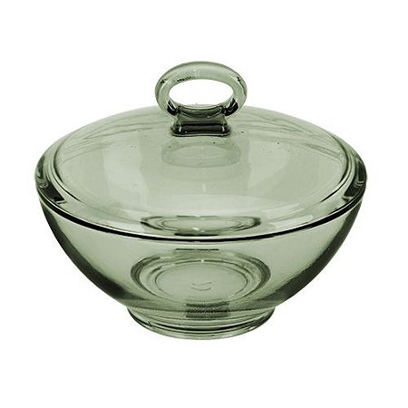 POTICHE AQUA EM VIDRO D13XA11CM COR VERDE