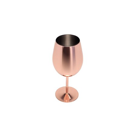 TAÇA DE AÇO INOX ACABAMENTO EM COBRE 400ML