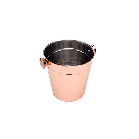 CHAMPANHEIRA DE AÇO INOX ACABAMENTO EM COBRE 1,5 L