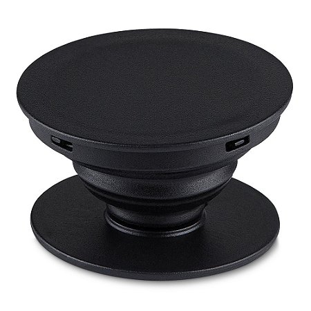 SUPORTE RETRÁTIL PRETO DE MÃO PARA CELULAR